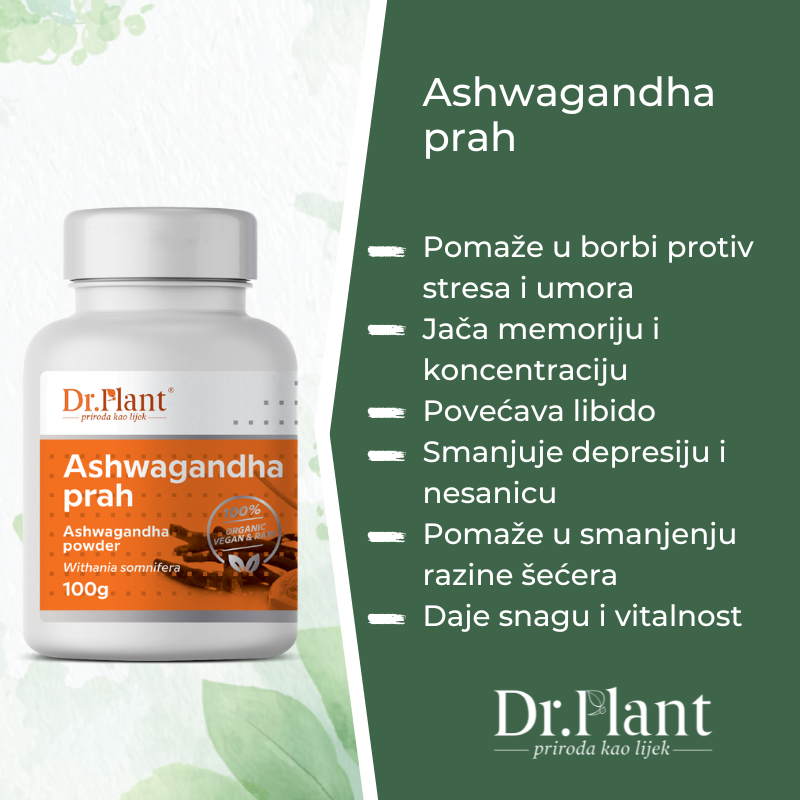 Dr. Plant BIO Ashwagandha u prahu (Withania somnifera) 100g - Image 2
