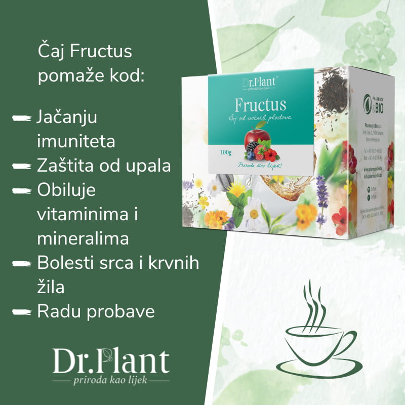 Dr. Plant fructus čaj od voćnih plodova 100g - Image 2