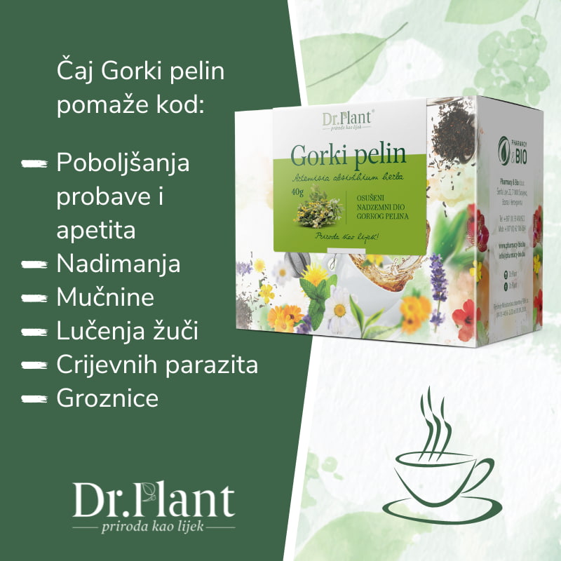 Dr. Plant čaj gorki pelin (Artemisia absinthium herba) 40g - Image 2