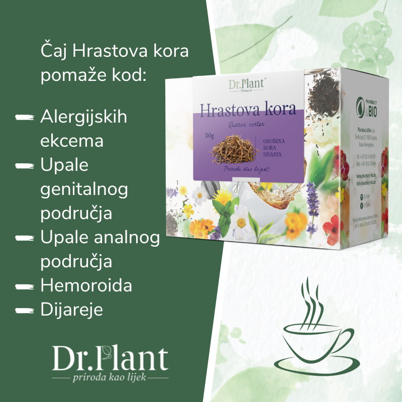 Dr. Plant čaj hrastova kora (Querci cortex) 50g - Image 2