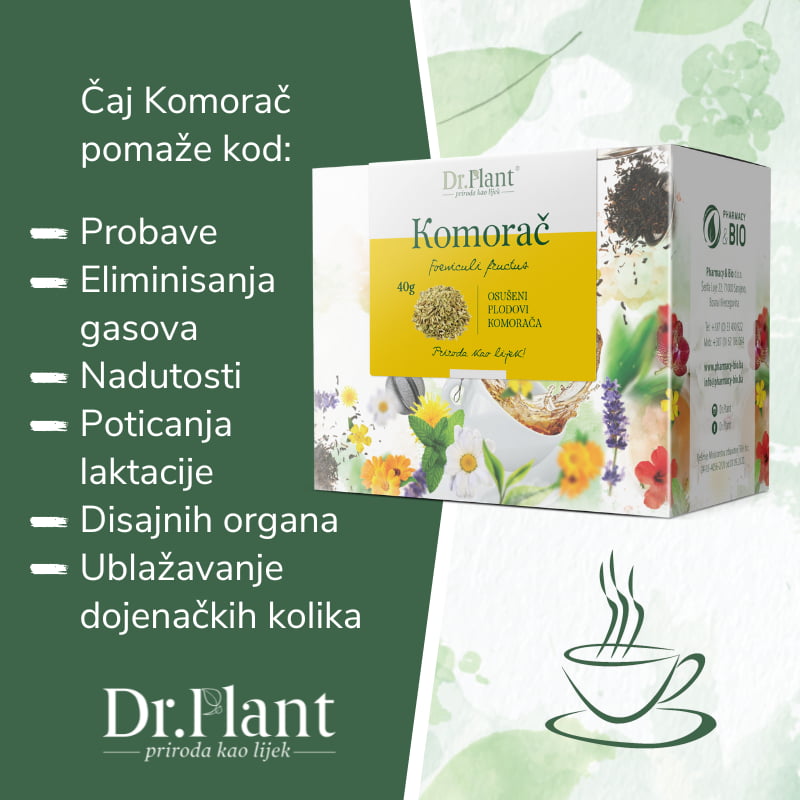 Dr. Plant čaj komorač plod (Foeniculi fructus) 40g - Image 2