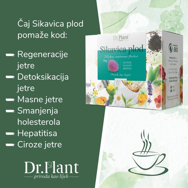 Dr. Plant čaj sikavica plod (Silybum marianum fructus) 50g - Image 2