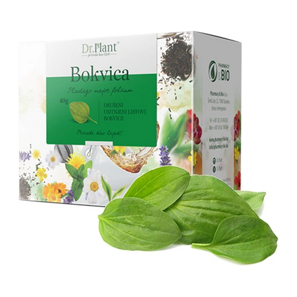 Dr. Plant čaj bokvica (Plantago major folium) 40g - Image 3