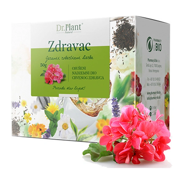Dr. Plant čaj crveni zdravac (Geranii robertiani herba) 50g - Image 3