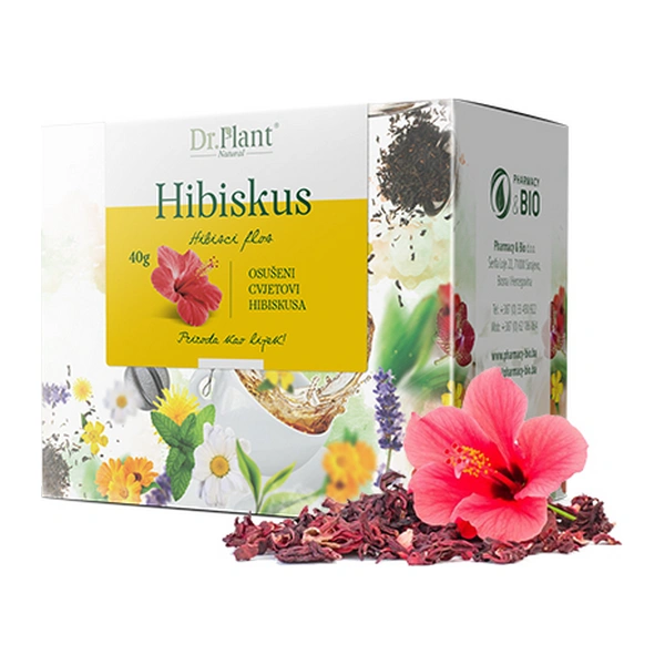 Dr. Plant čaj hibiskus cvijet (Hibisci flos) 40g - Image 3